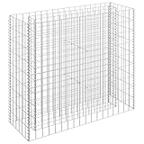 Helloshop26 Hochbeet Pflanzen Blumen Garten Gabionen Stahl verzinkt 90x30x90cm 02_0001315