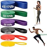 Widerstandsbänder Set mit 6 Stufen - Resistance Bands - Pull Up Fitnessbänder...