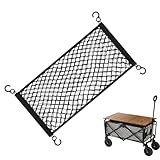 Faltbare Netz-Aufbewahrungstasche für Bollerwagen, 70x35 cm Elastischer Organizer zum...