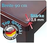 Vanillaflex Tischdecke Tischfolie Schutzfolie Folie transparent 90 cm Breit Ca...