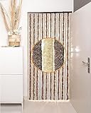 DEFACTO Flauschvorhang Türvorhang (100x200 cm) Chenille Fliegenschutz...