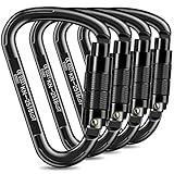 Kletterkarabiner Karabinerhaken,UIAA-Zertifiziert karabiner schwerlast,25KN Auto...