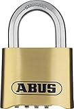 ABUS Zahlenschloss 180IB/50 - Vorhängeschloss aus Messing - wetterfest - mit...