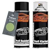 TRISTARcolor Autolack Spraydosen Set für Trabant 2448 Cabrigrun Basislack Klarlack...