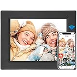 Digitaler Bilderrahmen, 8,7-Zoll WLAN IPS Touchscreen Elektronischer Digitaler...