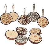 dobar® 10x gefüllte Kokosnuss Vogelfutter zum Aufhängen - 5 Sorten Vogelfutter für die...