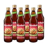 RABENHORST Gartenmöhre BIO 6er Pack (6 x 700 ml) - Hochwertiger Möhrensaft mit...