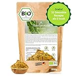 BIO Hanfprotein 2kg aus Deutschland, Veganes Hanfsamen-Protein vom deutschen Biofeld +...