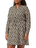 ONLY Damen Mini Blusen Kleid Langarm Tunika Dress Oberschenkellang Gemustertes Print mit...