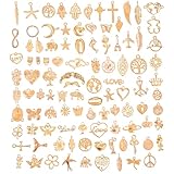 JIEYAO 100 Stück Schmuck Anhänger Set, Charms Anhänger zum Schmuck Basteln...