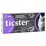 TICSTER Spot-on für Katzen zwischen 4-8 kg, Floh und Zeckenmittel (Lösung zum...