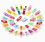 ilauke 60 Stoffklammern Wonder Clips Mehrfarbig Nähen Zubehöre Kunststoff...