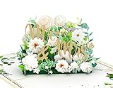 MOKIO® Pop-Up Hochzeitskarte – Mr. & Mrs. – Just married 3D Geschenkkarte...
