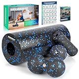 nooncrazy Faszienrolle Set mit Kordelzugbeutel und Training Posters, Faszien Set...
