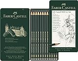 Faber-Castell F119065 119065 - Bleistift CASTELL 9000, 12er Art Set, Inhalt: 8B...
