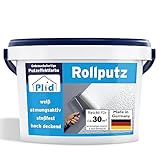 Plid® Rollputz innen & aussen fein Weiß matt [20kg] - atmungsaktiv hohe Deckkraft...
