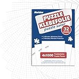Nariolar Puzzle Klebefolie, 32 Super Puzzlekleber zum Erhalt von 4 x 1000 Teile...