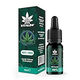 CBD Öl 40% von Vital24™ - Hochdosierte CBD Tropfen - Vollspektrum Cannabisöl...