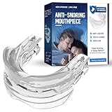 Anti Schnarch Mundstück, Wirksame Schnarchstopper-Aufbissschiene, Nachtaufbissschienen...