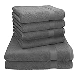 Betz Premium Handtuch-Set - 6 teiliges Handtücher-Set - 2X Duschtücher - 4X...