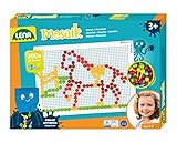Lena 35628 Mosaik Steckspiel Set, Steckmosaik mit 200 Stecker, Mosaikstecker Ø...