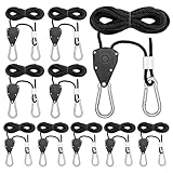 qianduoduo 10 Stück Ratchet Hanger,Duty Heavy Rope Seilratsche mit Haken,Einstellbare...