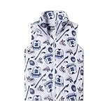 LittleSpring Kinder-Fleece-Weste, durchgehender Reißverschluss, warm, ärmellos,...