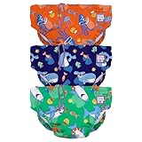 Bambino Mio, Wiederverwendbare Schwimmwindel, 3er-Pack waschbare...