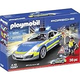 PLAYMOBIL City Action 70067 Porsche 911 Carrera 4S Polizei mit Polizei-Licht und Sound,...
