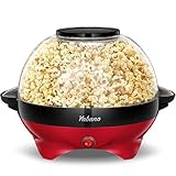 Yabano Popcornmaschine für Zuhause, Maker Machine mit Zucker & Öl, Abnehmbare...