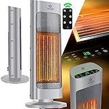 KESSER® Heizlüfter mit Fernbedienung energiesparend leise 2000W Keramik...