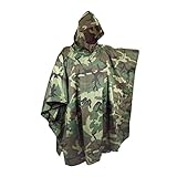 Megaprom Jagd Angeln Outdoor Army Bundeswehr Regenponcho Regenjacke Nässeschutz...