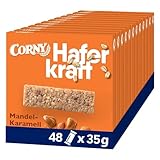 Haferriegel Corny Haferkraft Mandel-Karamell, Vollkorn, 12 Packungen, Jede...
