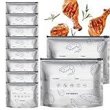 Folienbeutel zum Grillen, verschließbare Obstbeutel, wiederverwendbar, stehend,...