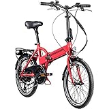 ZÜNDAPP Z101 20 Zoll E Bike Faltrad Damen Herren Elektrofahrrad klappbar...