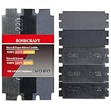 BOSHCRAFT 25 Stück Trockenbau-Schleifgitter Mesh Blatt Schleifpapier Sortiment...