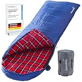 skandika Dundee Decken-Schlafsack, Luxus-Qualität, Baumwolle/Flanell Innenfutter, bis...