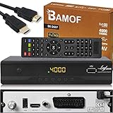 Bamof BE-2607 Digital Satelliten Sat Receiver - (HDTV, DVB-S/S2, HDMI, SCART, 2X...