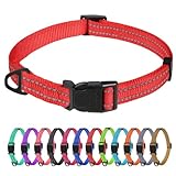 TagME Nylon Hundehalsband, Verstellbares Reflektierendes Hundehalsband mit...