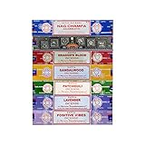 Satya Räucherstäbchen Geschenkset Nag Champa, Super Hit, Drachenblut,...