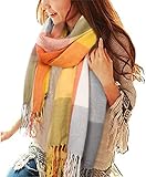 heekpek Damen Kariert Oversized Kaschmir Schal Lange Winterschal Weich Wraps...