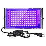 Eleganted 100W LED UV Schwarzlicht Violettes LED Strahler Flutlicht Partylicht...