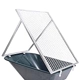 TRUTZHOLM® Schubkarren Durchwurfsieb Gartensieb Sieb Kompost Gitter Durchwurfgitter...