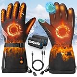 POSUGEAR Beheizbare Handschuhe Herren Damen,Elektrische Beheizte Handschuhe Mit...
