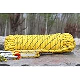 hxoity 14mm Kletterseil 32ft 82ft 164ft 328ft 492ft 656ft Statisches Kletterseil Mit 2...