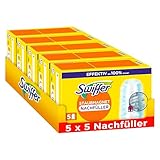 Swiffer Staubmagnet Nachfüllpackung, 25 Tücher (5×5), Fängt Und Schließt 3-mal Mehr...