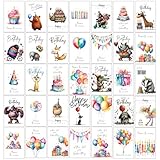 36er Set hochwertige Geburtstagskarten – Glückwunsch- & Postkarten zum Geburtstag –...