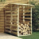 Chusui Pergolen mit Dach 2 STK Kaminholzregal, Brennholzregal Außen, Holzstapelhilfe,...