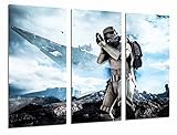 Bild auf Holz, Star Wars Army Darth Vader, Battle Soldier Ship, 97 x 62 cm,...