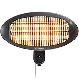 TROTEC Terassenheizstrahler Infrarot IR 2000 S – Heizleistung 650 W / 1300 W /...